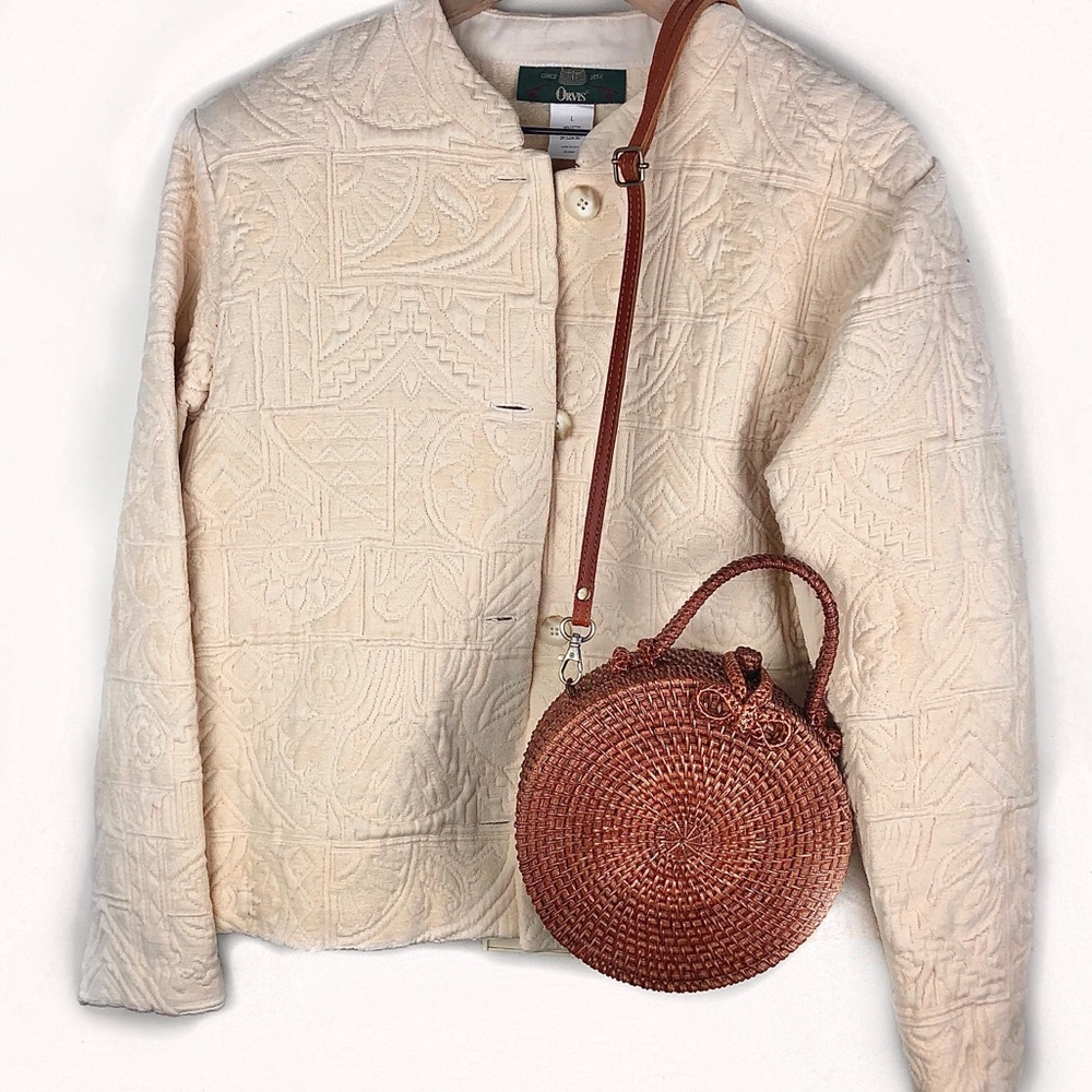 AMAZING VINTAGE Quilted Button Down Cardigan